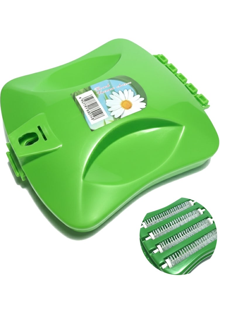 فرشاة تنظيف السجاد اليدوية بـ 4 رولات، كنس ولمّ الغبار والفتات مع خزان مدمج، منظف يدوي متعدد الاستخدامات للكنب، الطاولات، السجاد، وفرش السيارات - Image 1